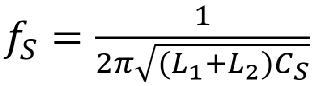 Use this equation to calculate the Helmholtz-coil resonant frequency.
