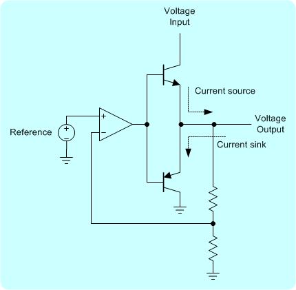 Battery simulator circuit is using two transistors. It can emulate a battery being charged.